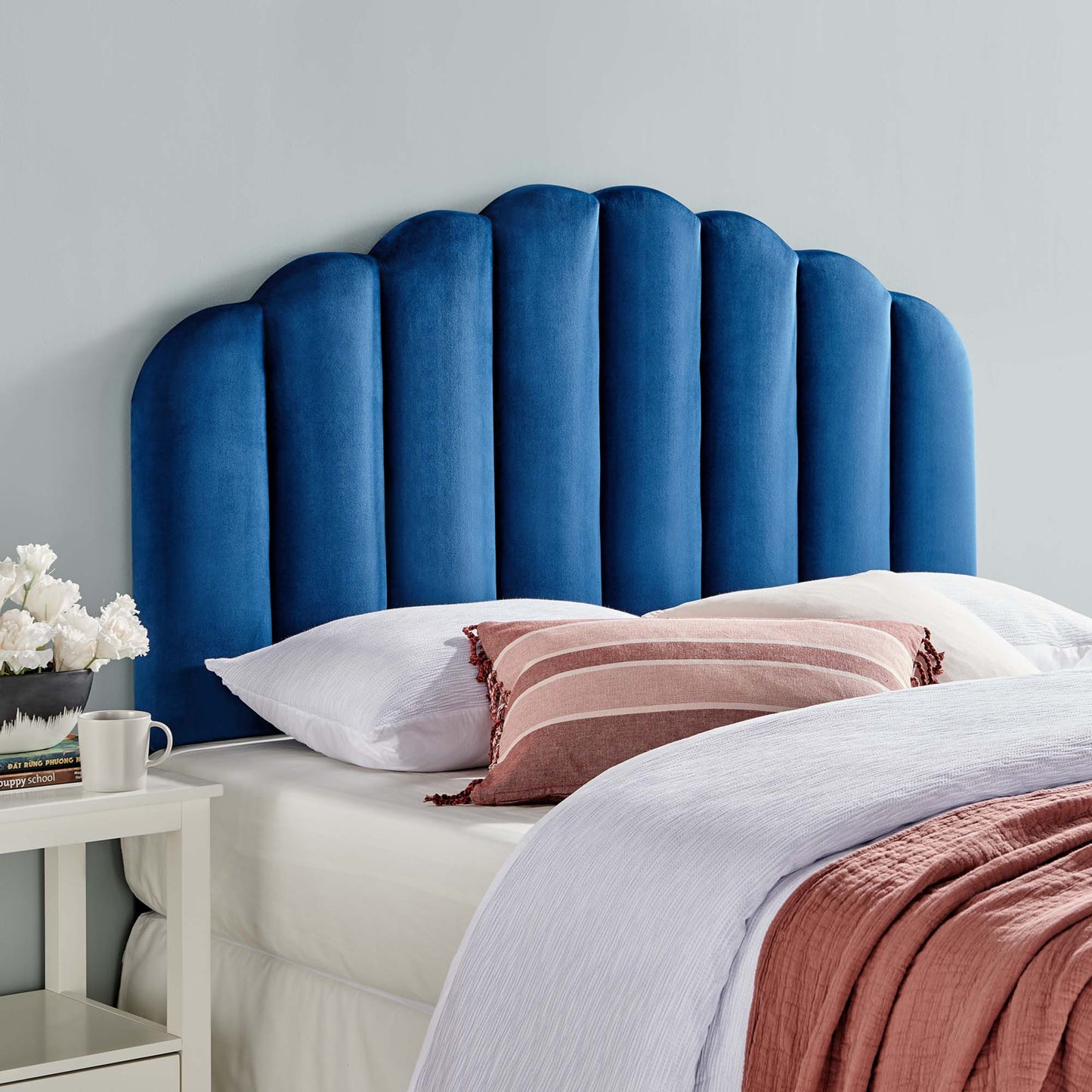 Veronique Performance Velvet Twin Headboard