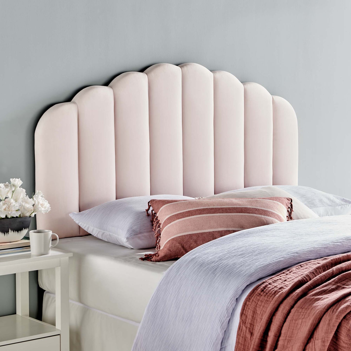 Veronique Performance Velvet Twin Headboard