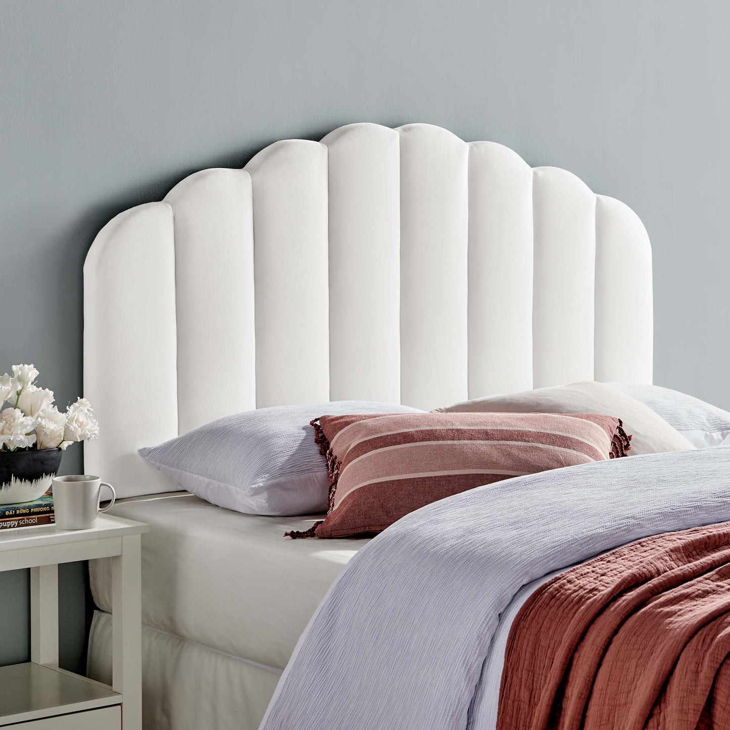 Veronique Performance Velvet Twin Headboard