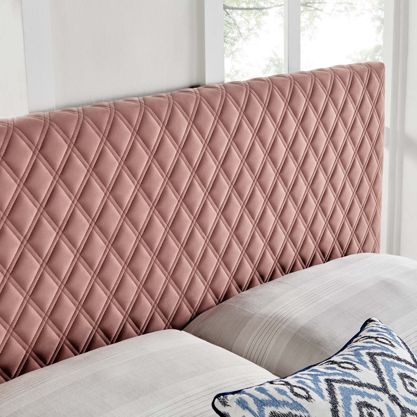 Angela Performance Velvet King Headboard