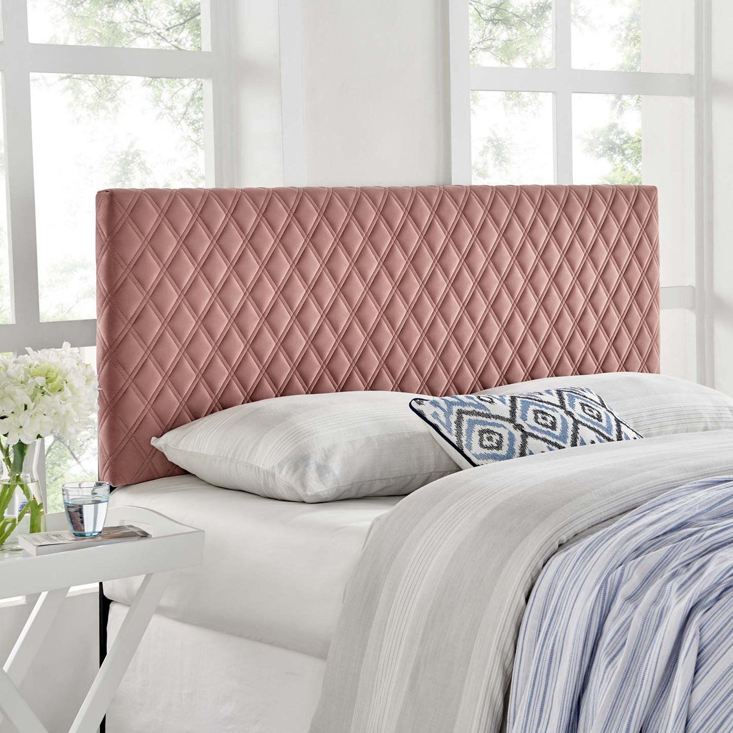 Angela Performance Velvet King Headboard