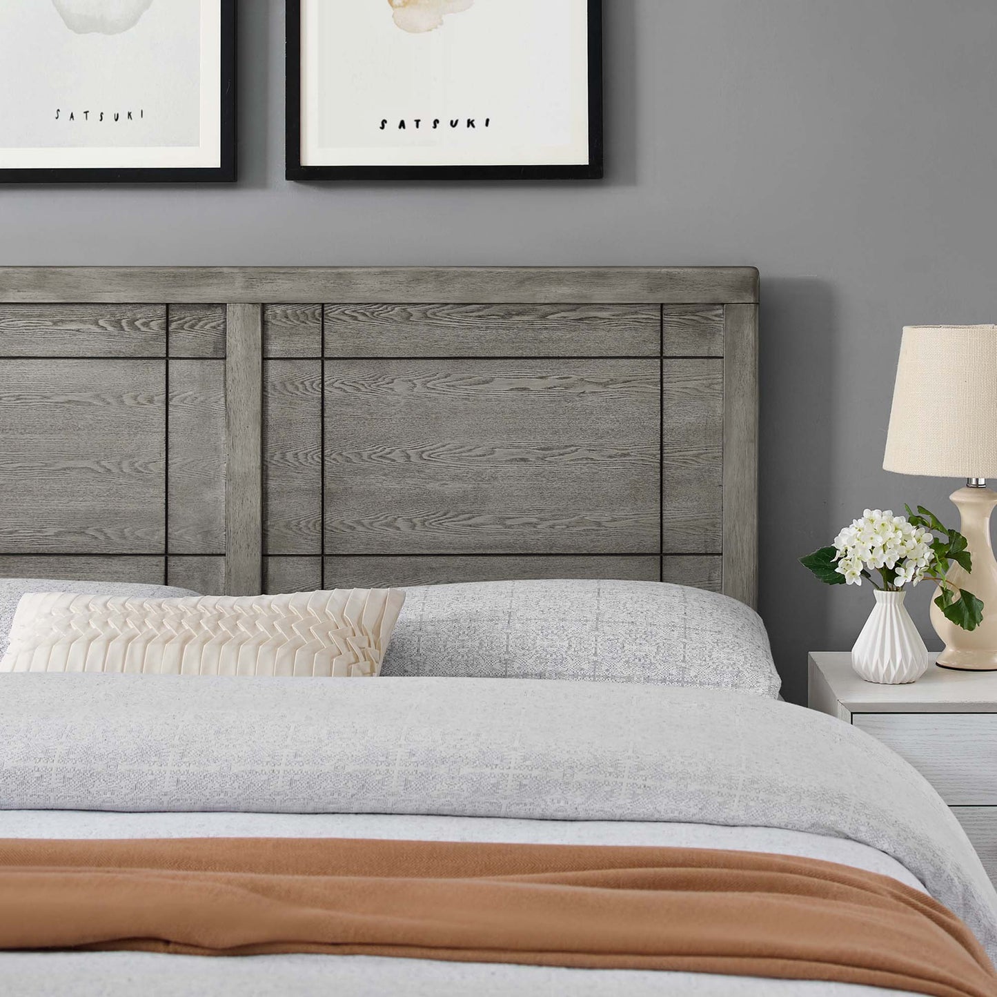 Archie Wood Full Headboard