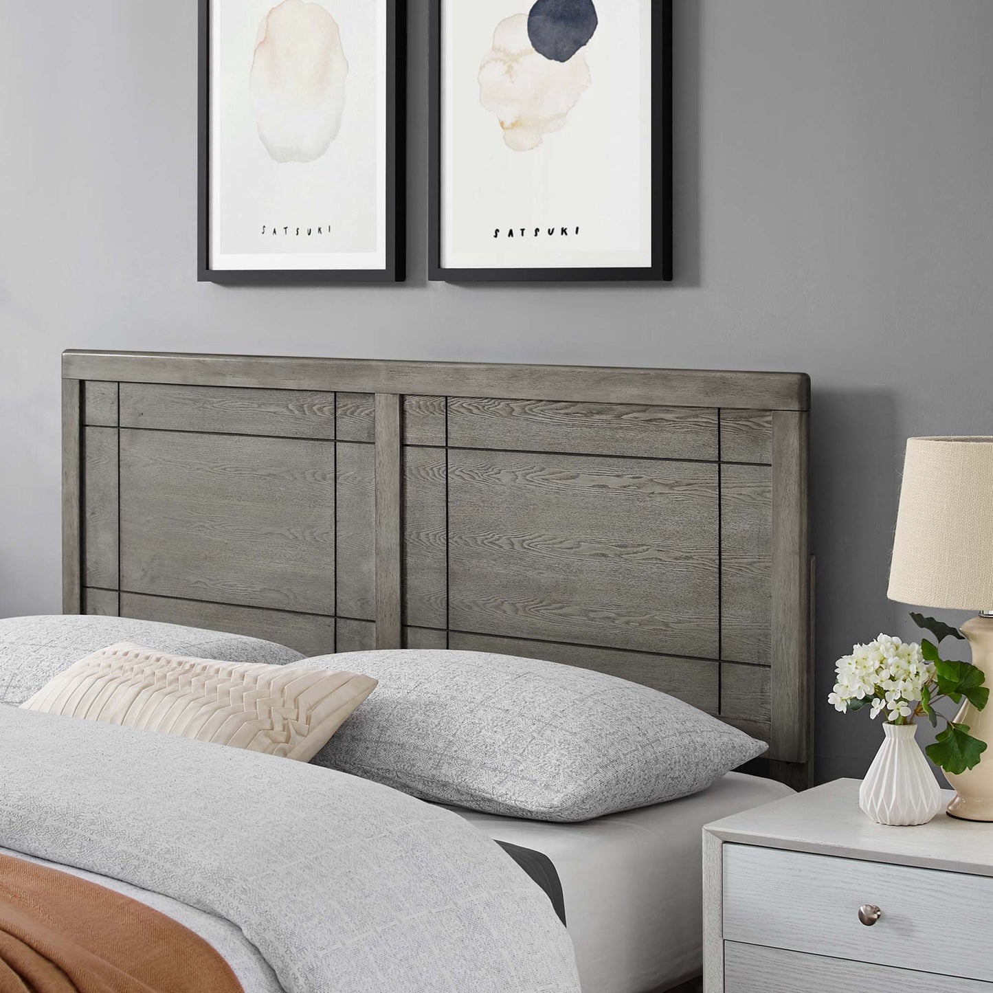 Archie Wood Full Headboard