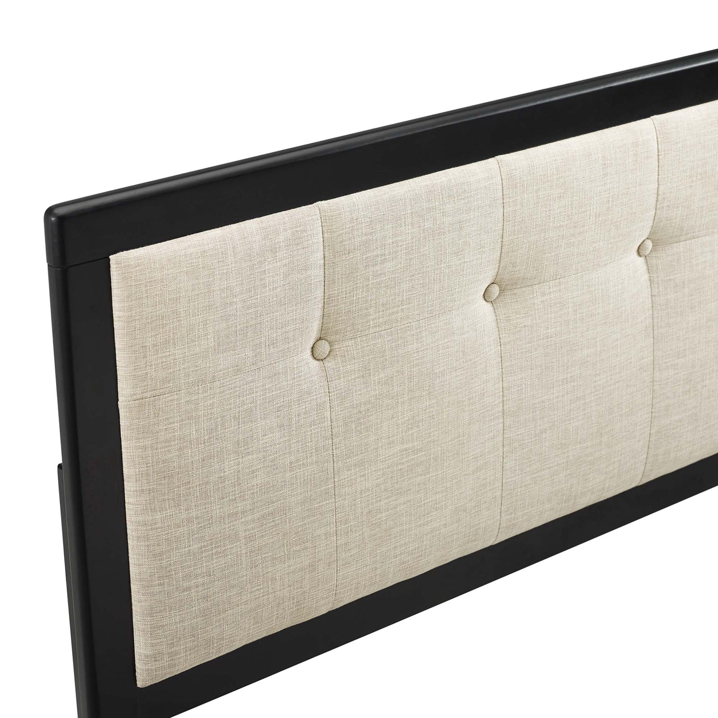 Draper Tufted Fabric and Wood Queen Headboard