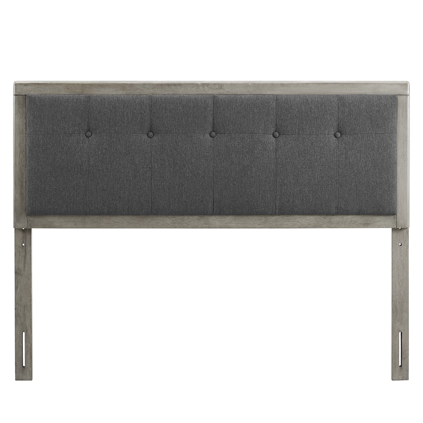 Draper Tufted Fabric and Wood Queen Headboard