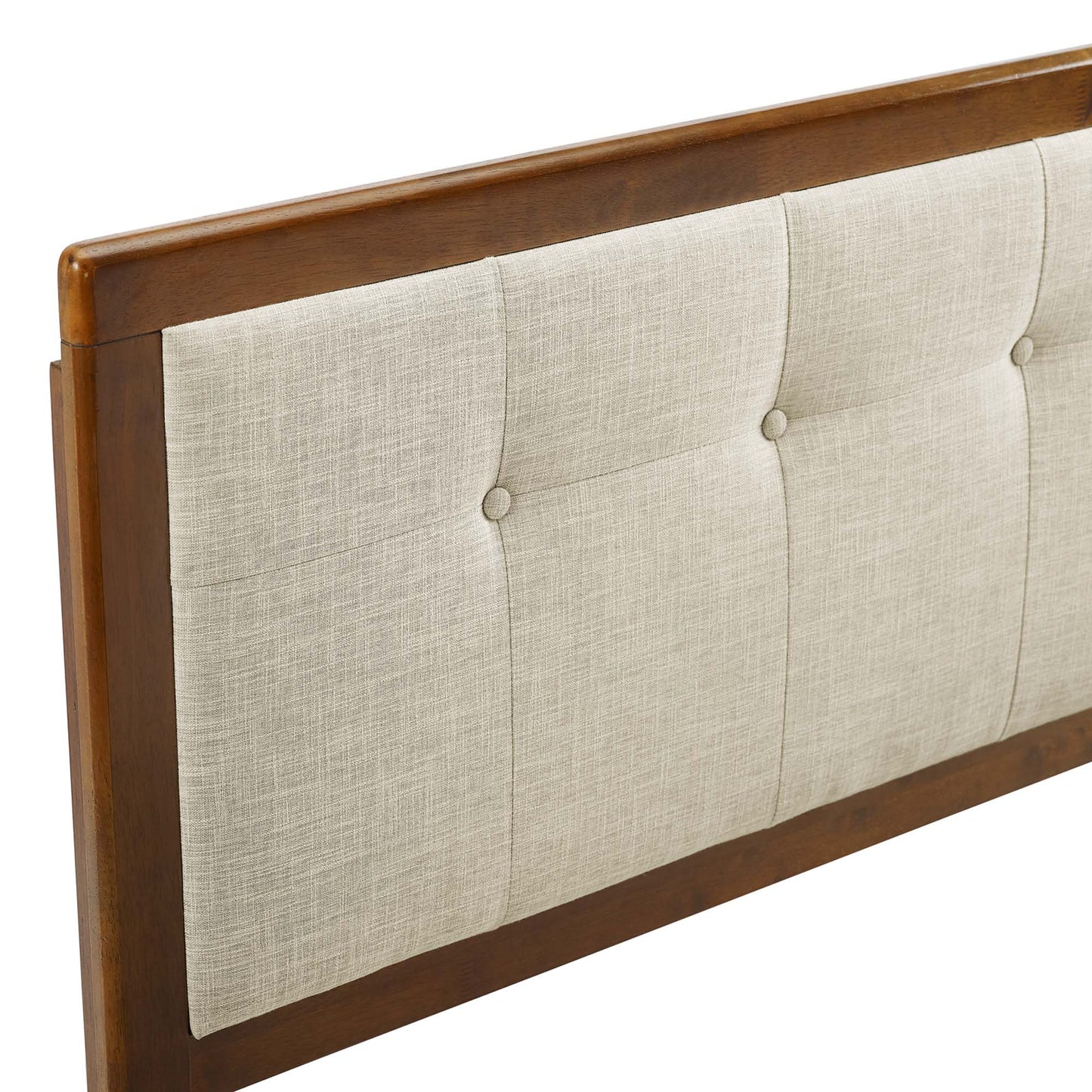 Draper Tufted Fabric and Wood Queen Headboard