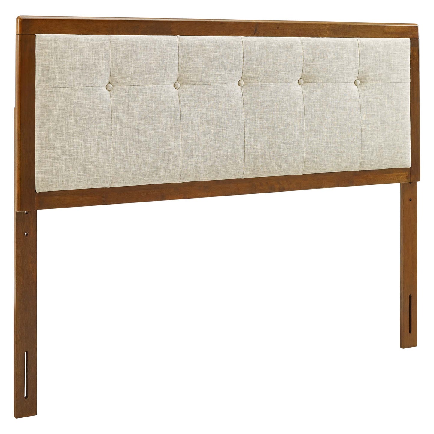 Draper Tufted Fabric and Wood King Headboard