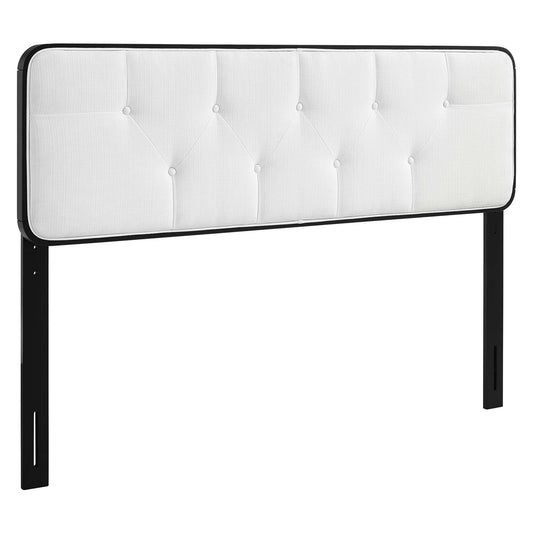 Collins Tufted Fabric and Wood Twin Headboard