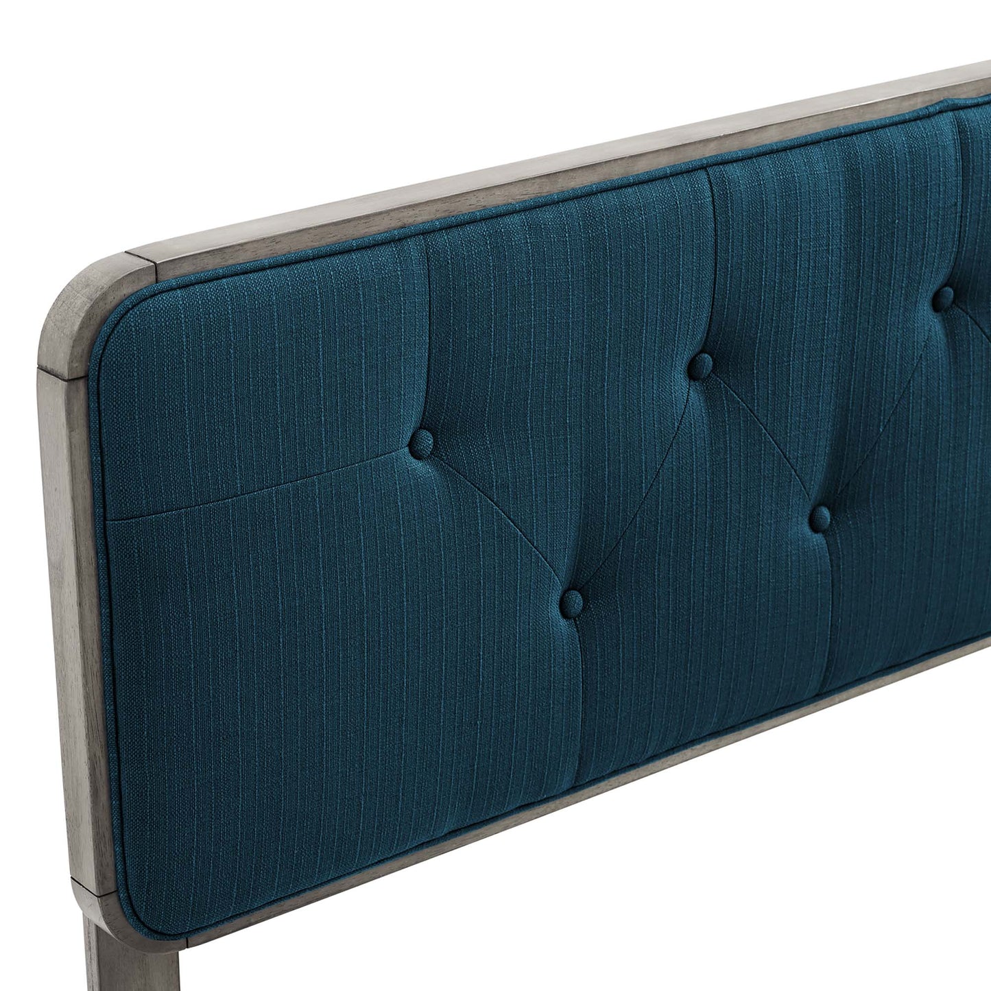 Collins Tufted Fabric and Wood Twin Headboard