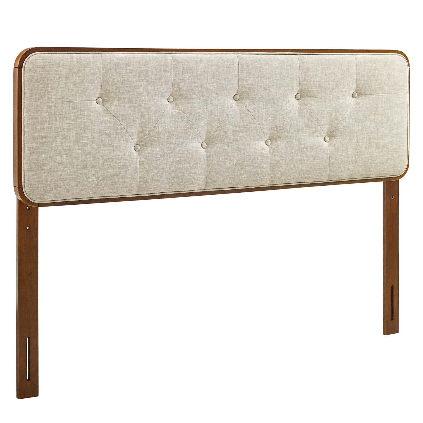 Collins Tufted Fabric and Wood Twin Headboard