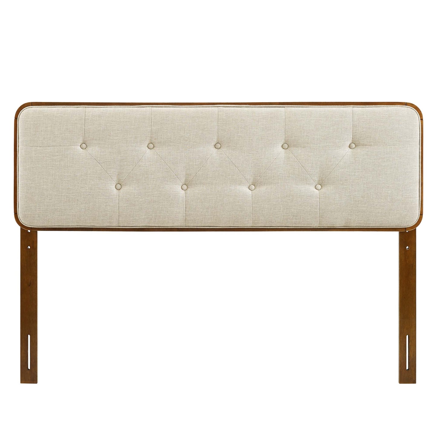 Collins Tufted Fabric and Wood Twin Headboard