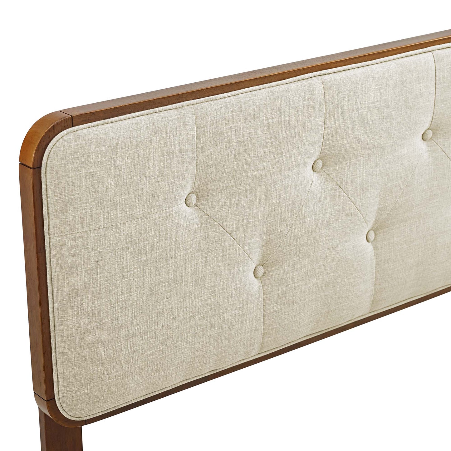 Collins Tufted Fabric and Wood Twin Headboard