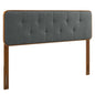 Collins Tufted Fabric and Wood Twin Headboard