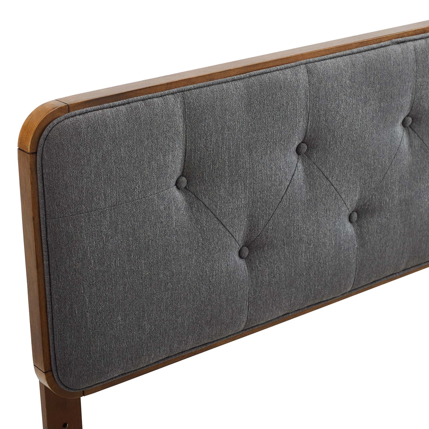 Collins Tufted Fabric and Wood Twin Headboard