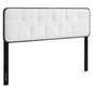 Collins Tufted Fabric and Wood Full Headboard