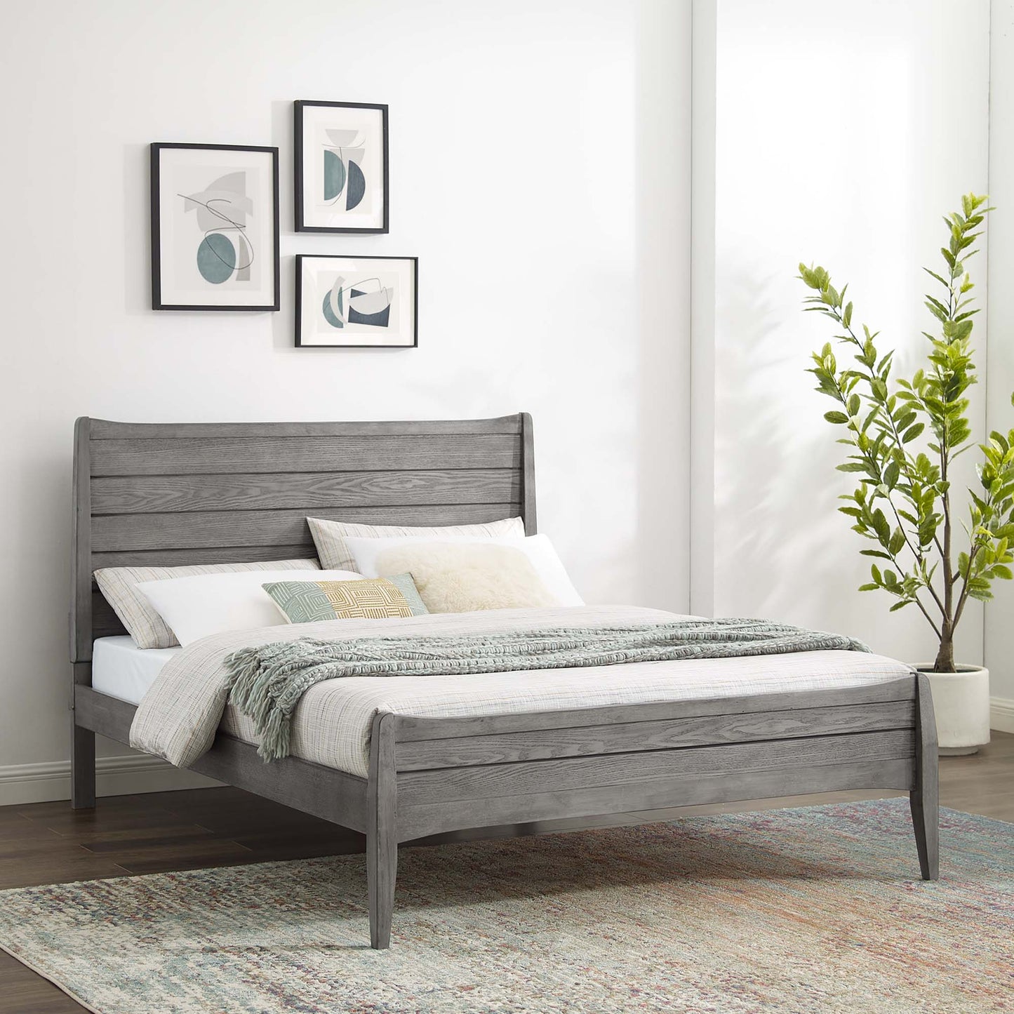 Georgia Wood Queen Platform Bed