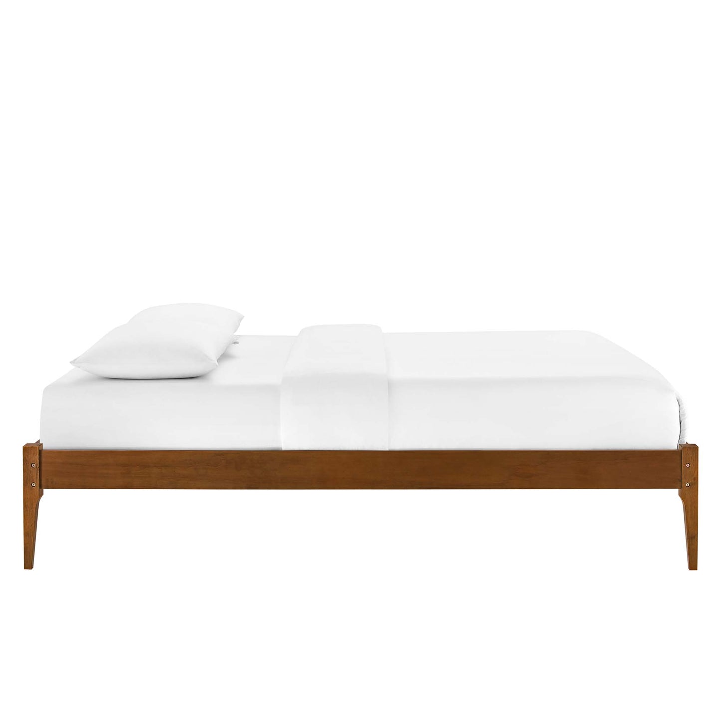 June Wood Full Platform Bed Frame