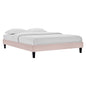 Reign Performance Velvet Twin Platform Bed Frame