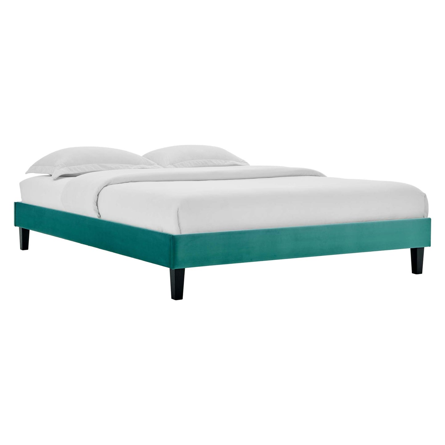 Reign Performance Velvet Twin Platform Bed Frame