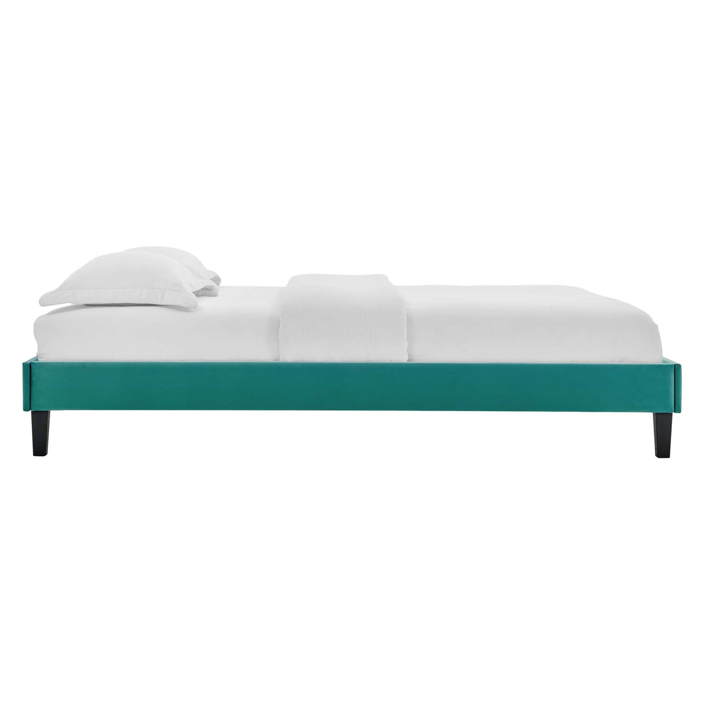 Reign Performance Velvet Twin Platform Bed Frame