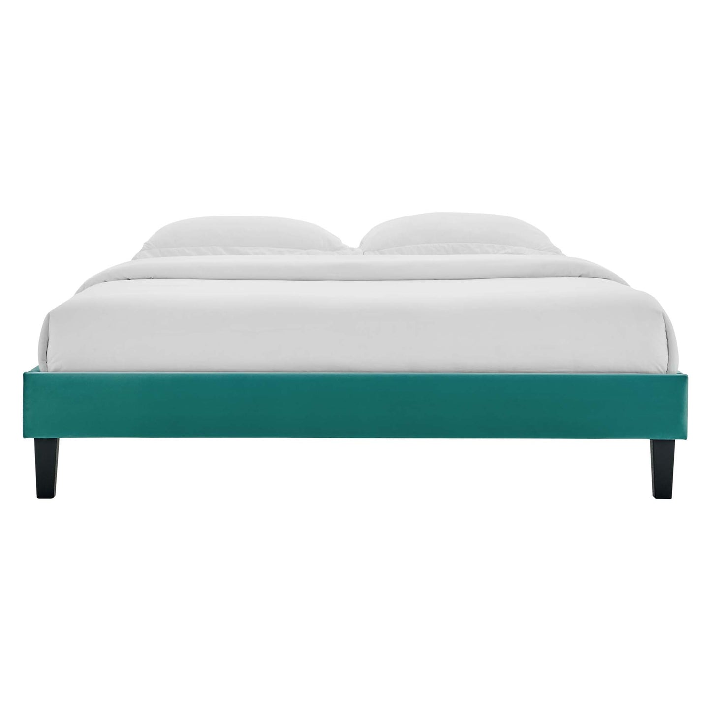 Reign Performance Velvet Twin Platform Bed Frame