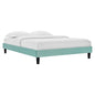 Reign Performance Velvet Full Platform Bed Frame