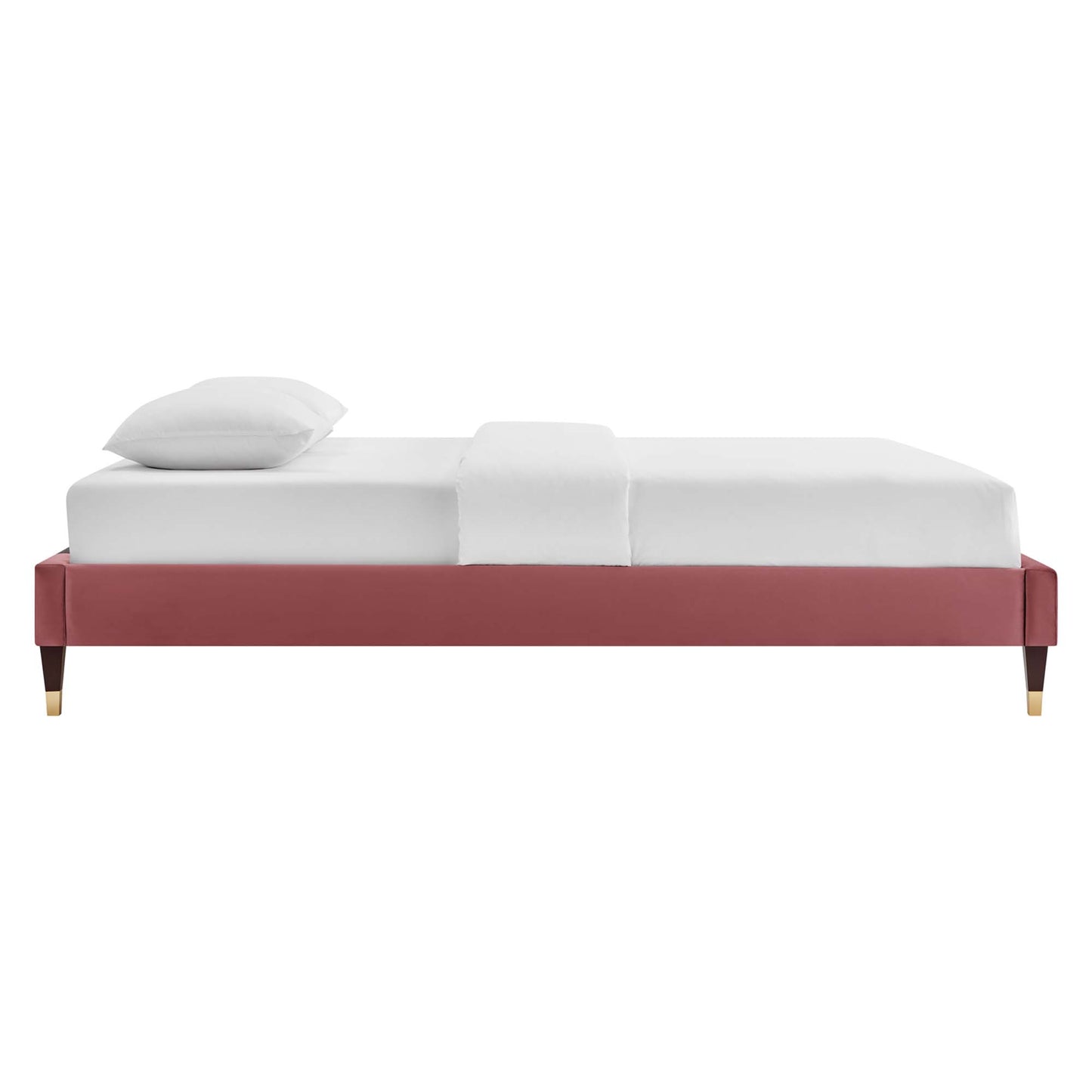 Harlow Performance Velvet Twin Platform Bed Frame