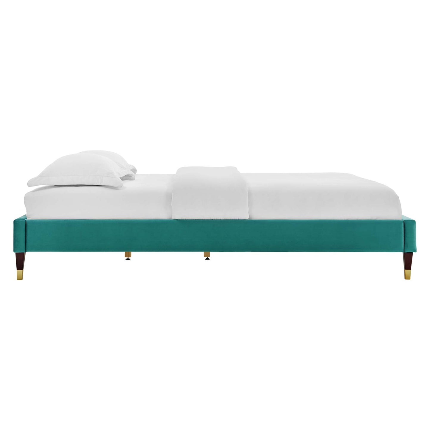 Harlow Performance Velvet Twin Platform Bed Frame