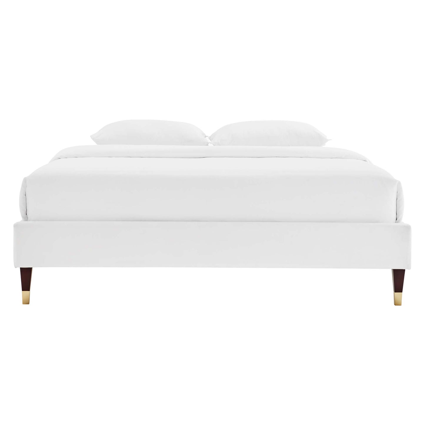 Harlow Performance Velvet Twin Platform Bed Frame