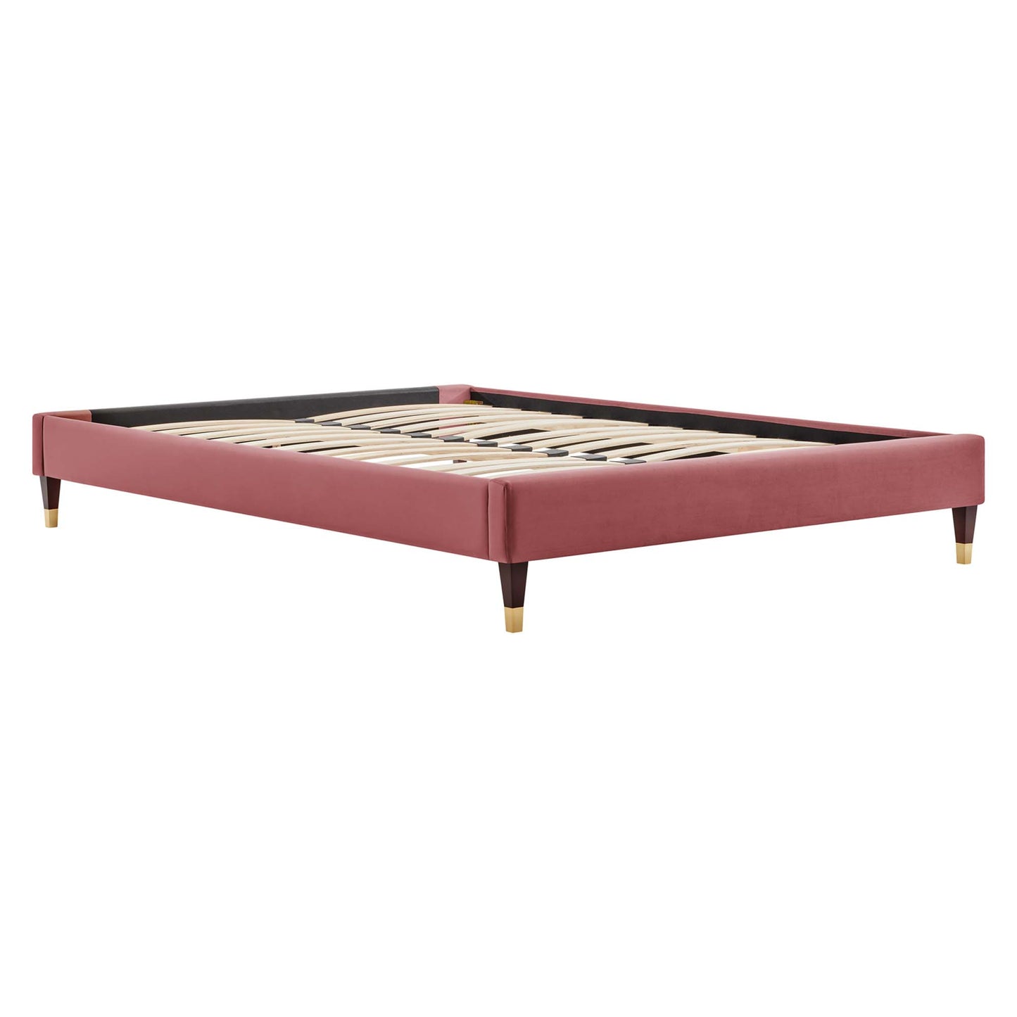 Harlow Performance Velvet Full Platform Bed Frame