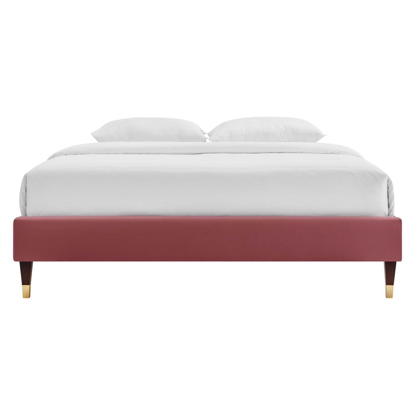 Harlow Performance Velvet Full Platform Bed Frame