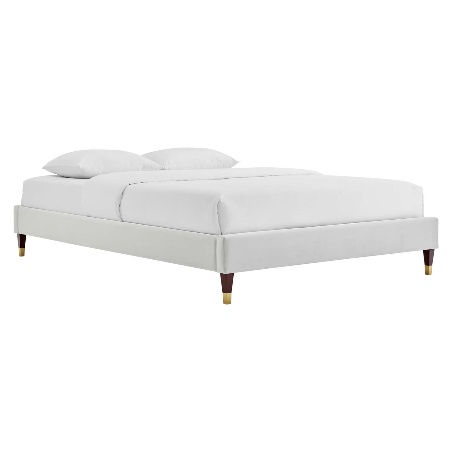 Harlow Performance Velvet Full Platform Bed Frame