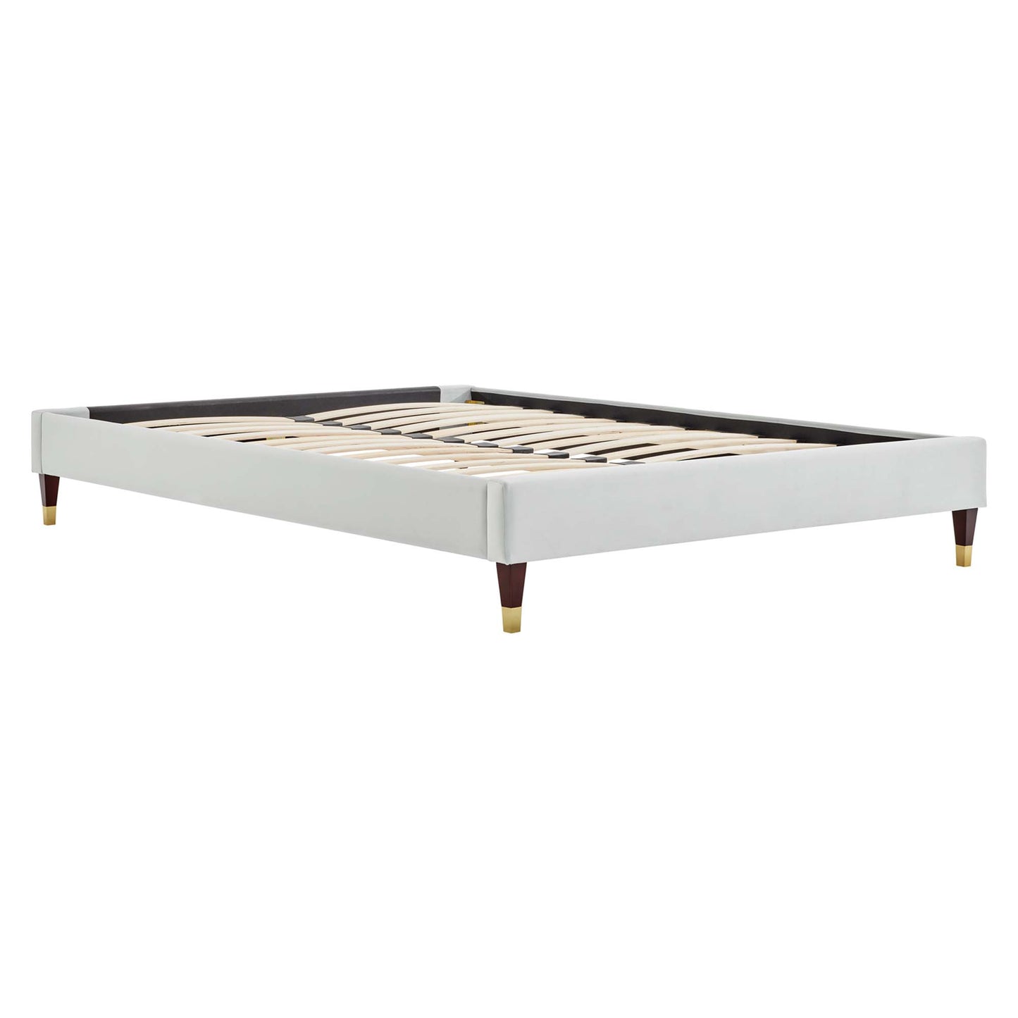 Harlow Performance Velvet Full Platform Bed Frame