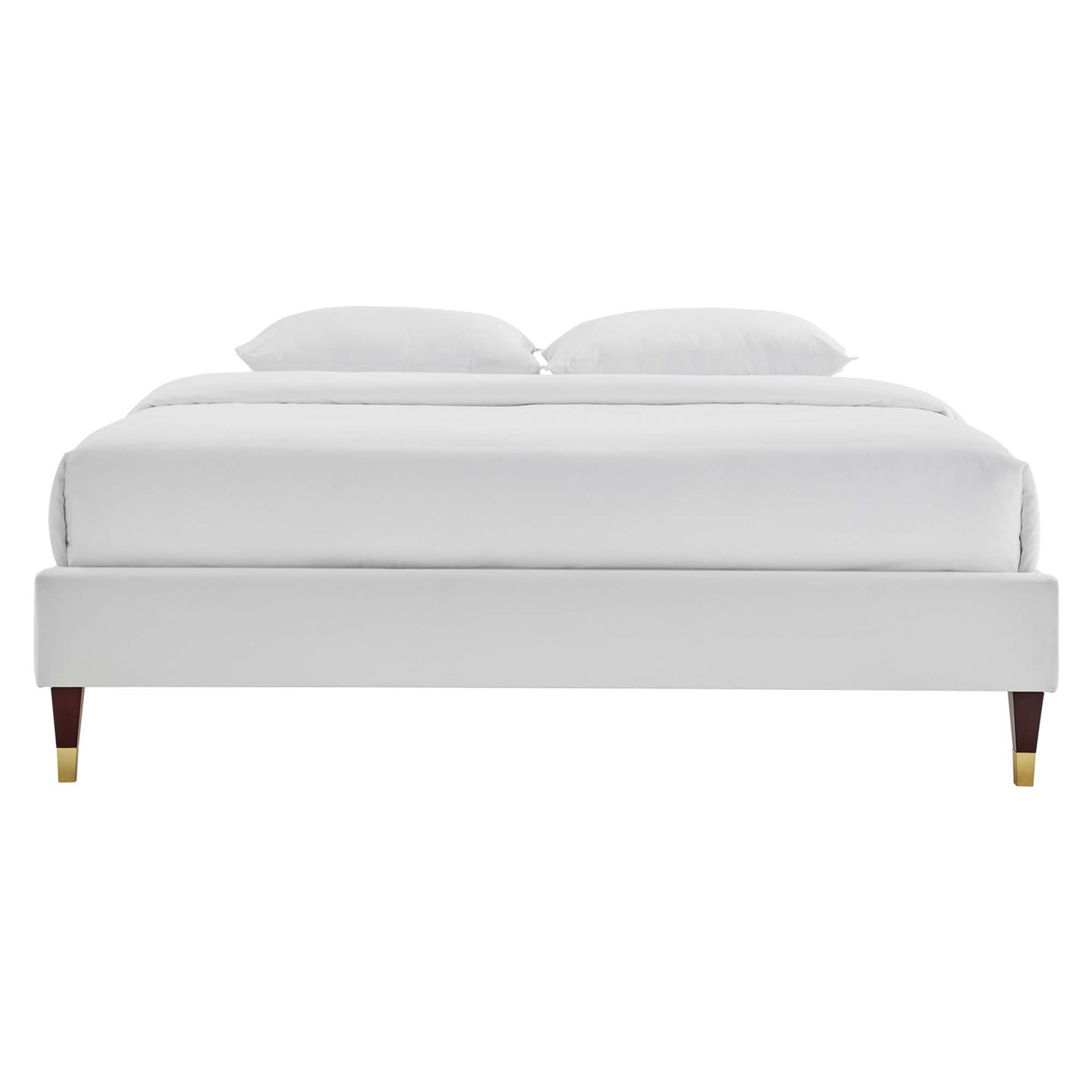 Harlow Performance Velvet Full Platform Bed Frame