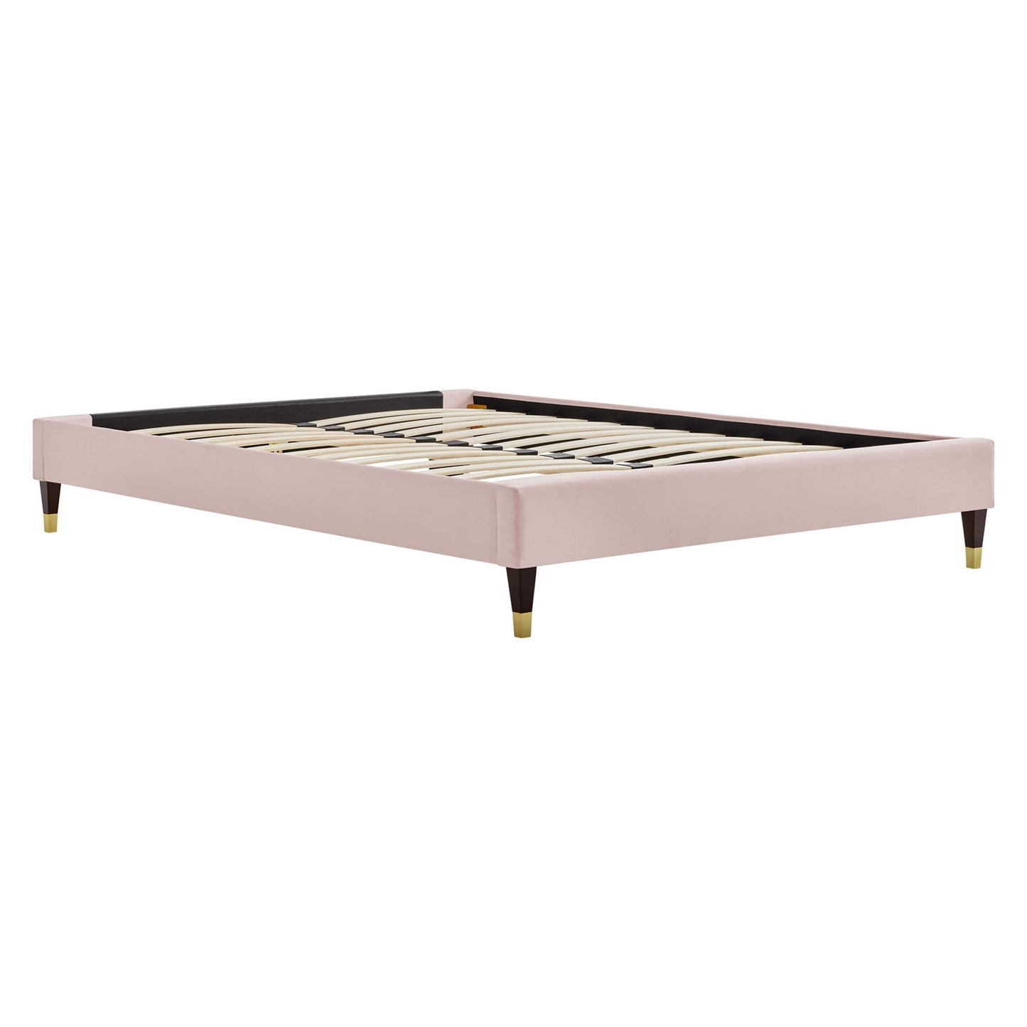 Harlow Performance Velvet Full Platform Bed Frame