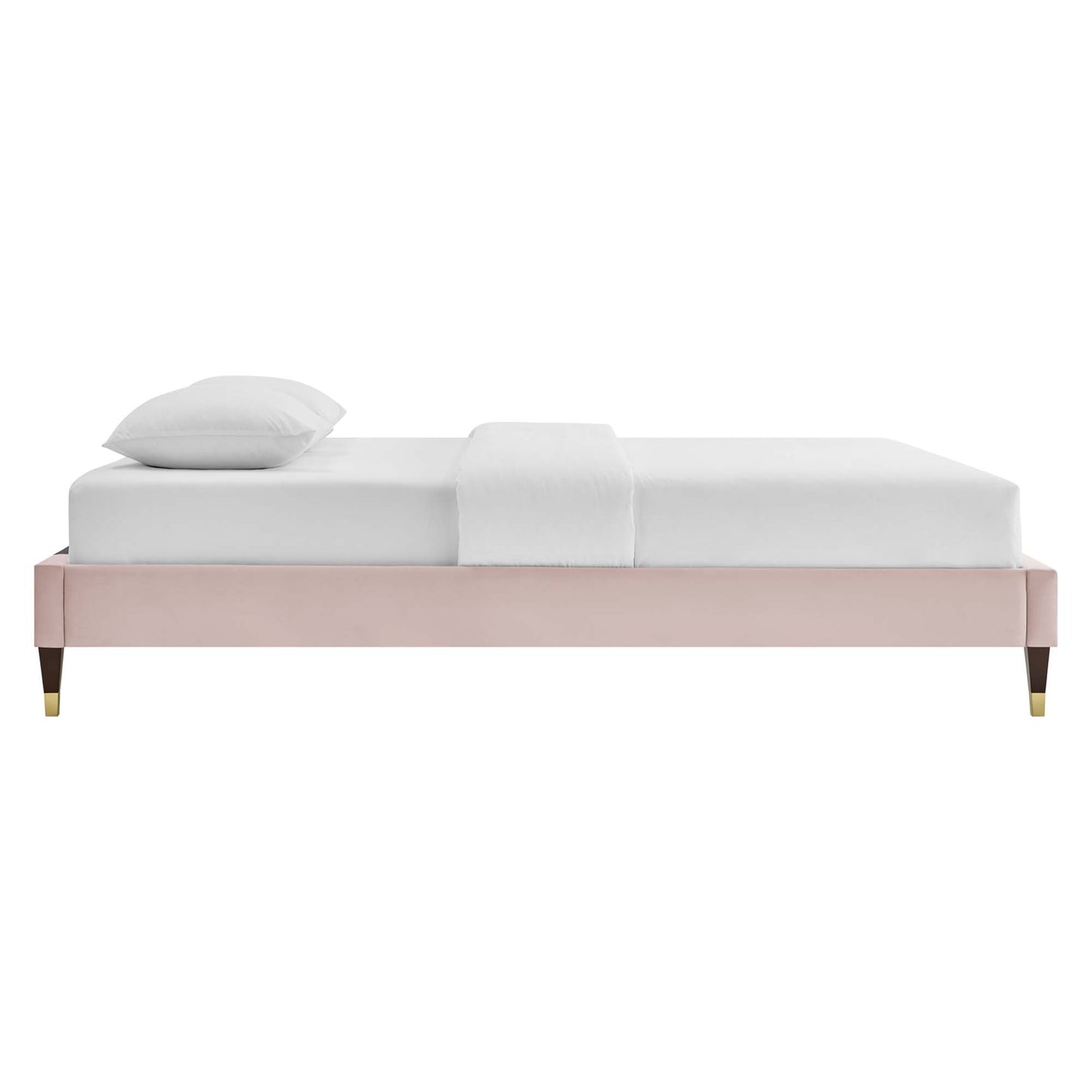 Harlow Performance Velvet Full Platform Bed Frame