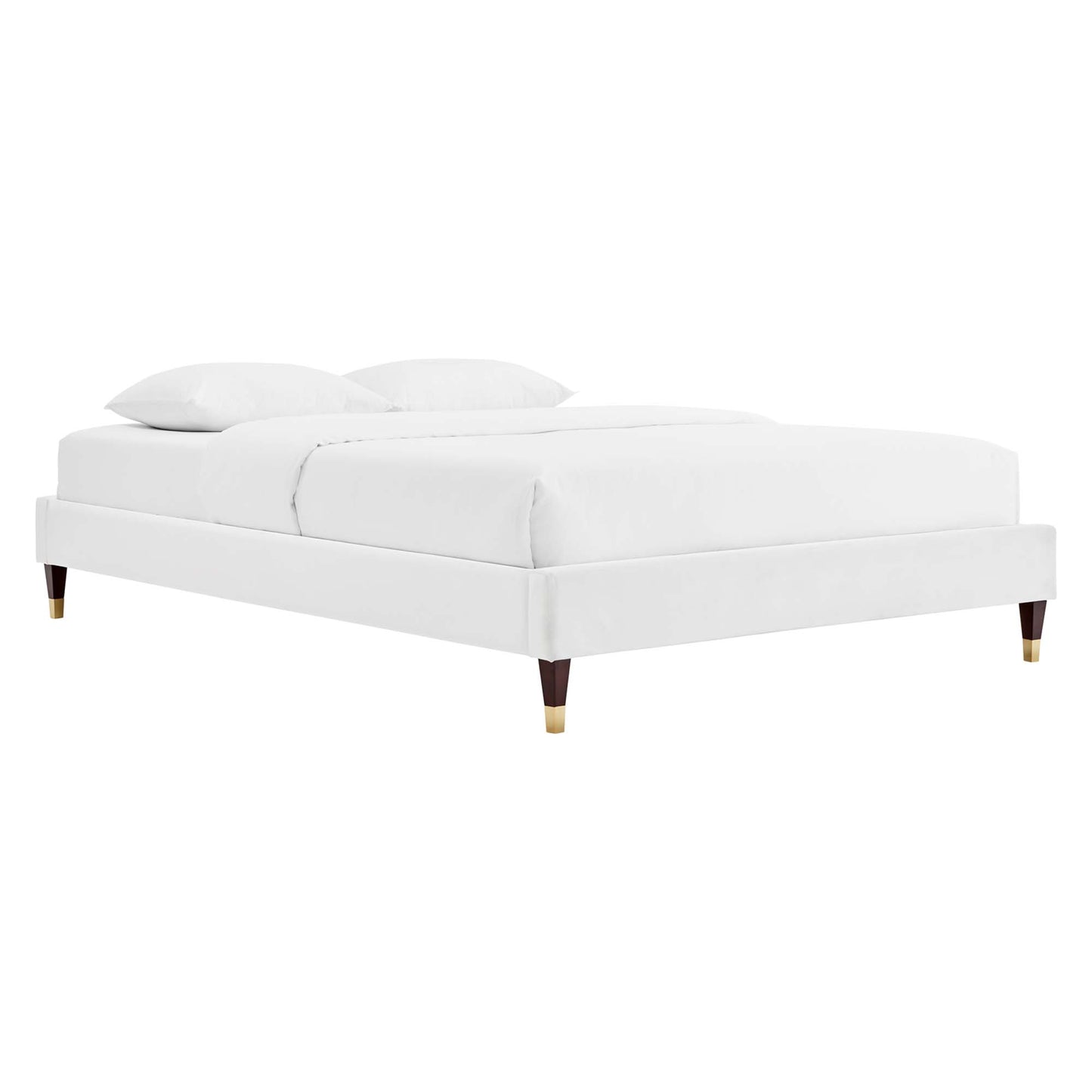 Harlow Performance Velvet Full Platform Bed Frame