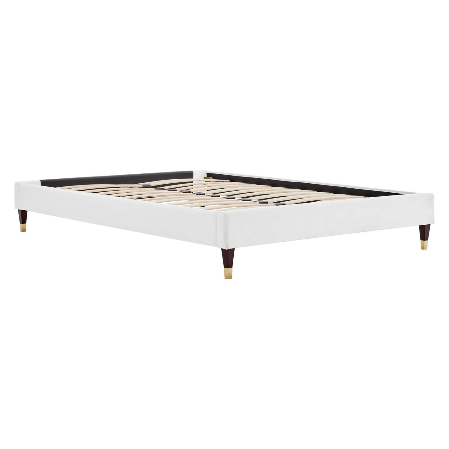 Harlow Performance Velvet Full Platform Bed Frame