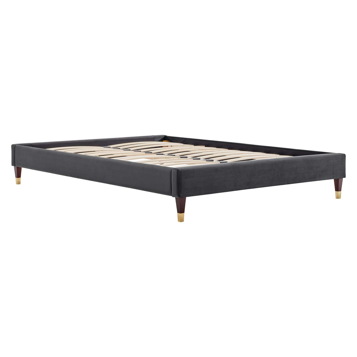 Harlow Performance Velvet King Platform Bed Frame