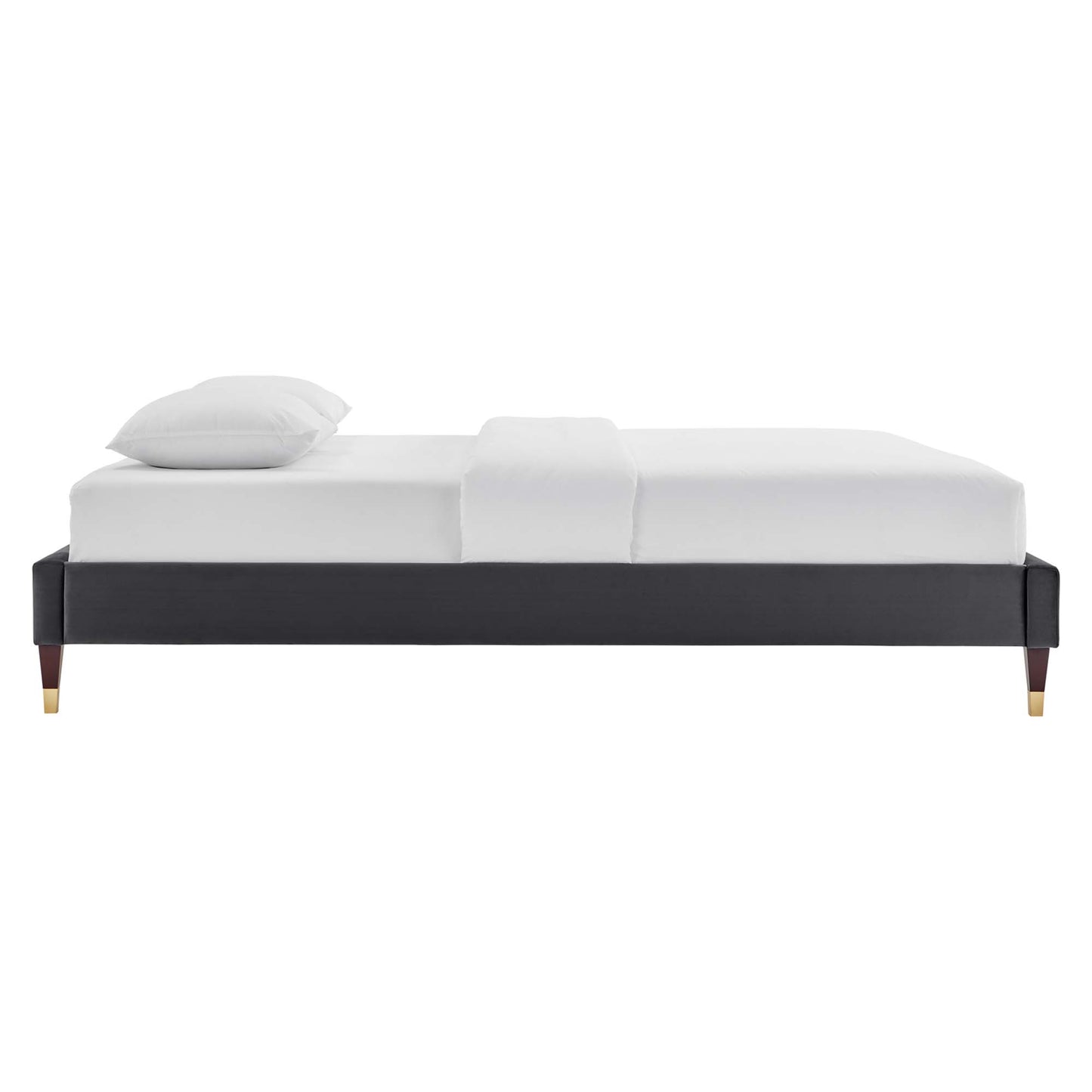 Harlow Performance Velvet King Platform Bed Frame