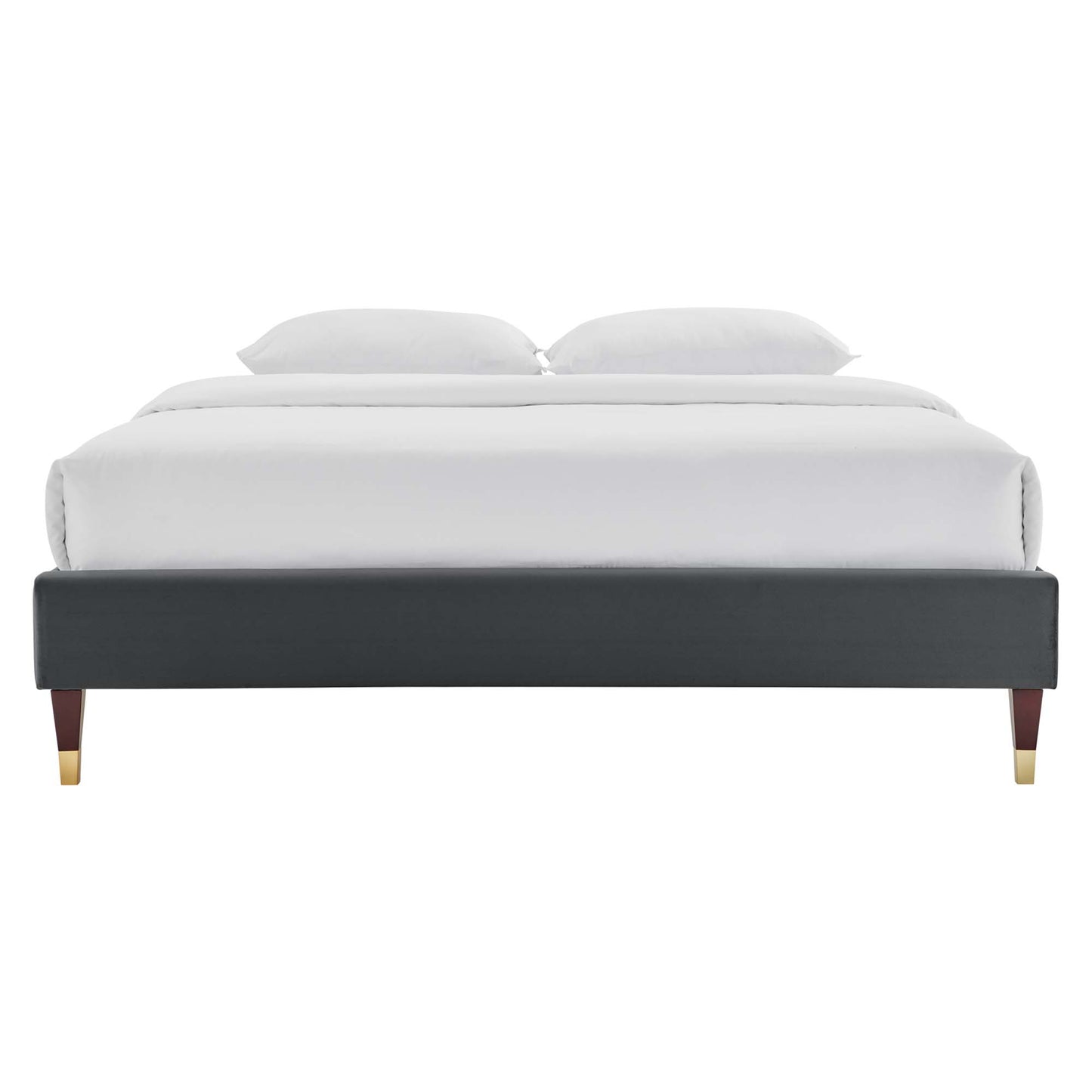 Harlow Performance Velvet King Platform Bed Frame