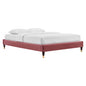 Harlow Performance Velvet King Platform Bed Frame