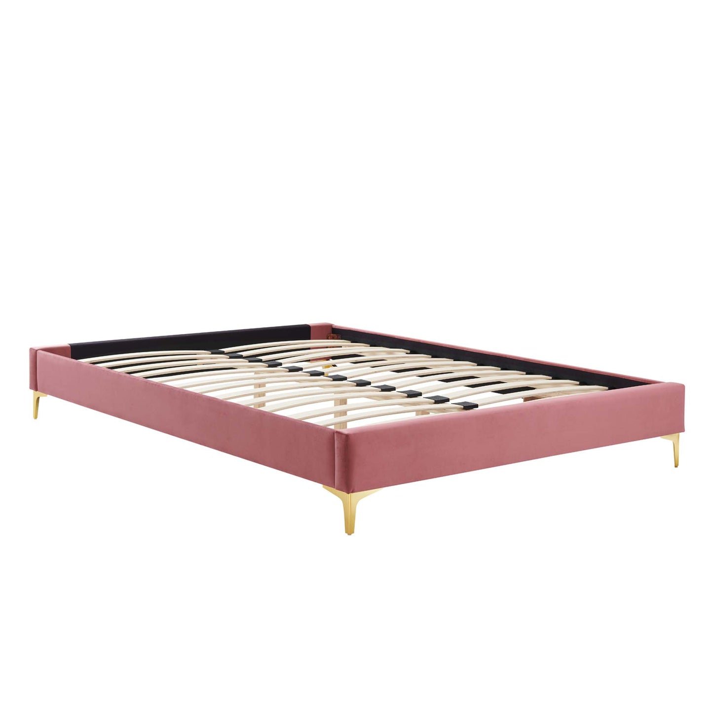 Sutton Performance Velvet Queen Bed Frame