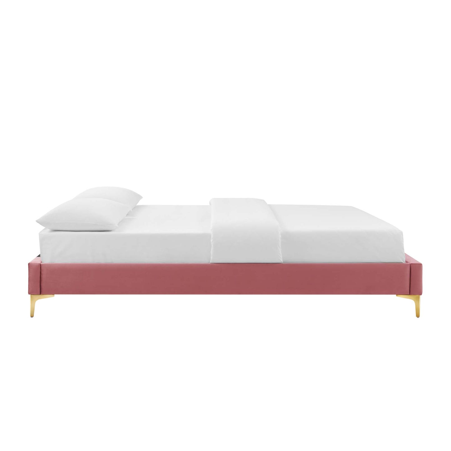 Sutton Performance Velvet Queen Bed Frame