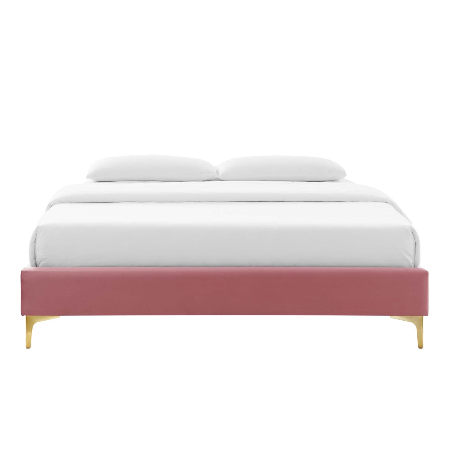 Sutton Performance Velvet Queen Bed Frame