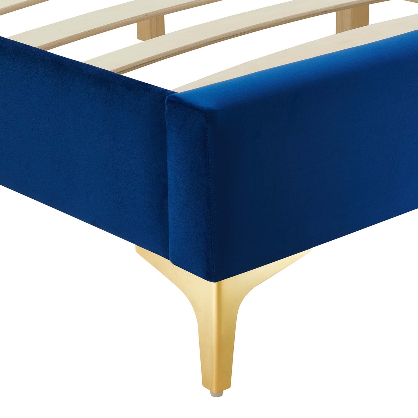 Sutton Performance Velvet Queen Bed Frame