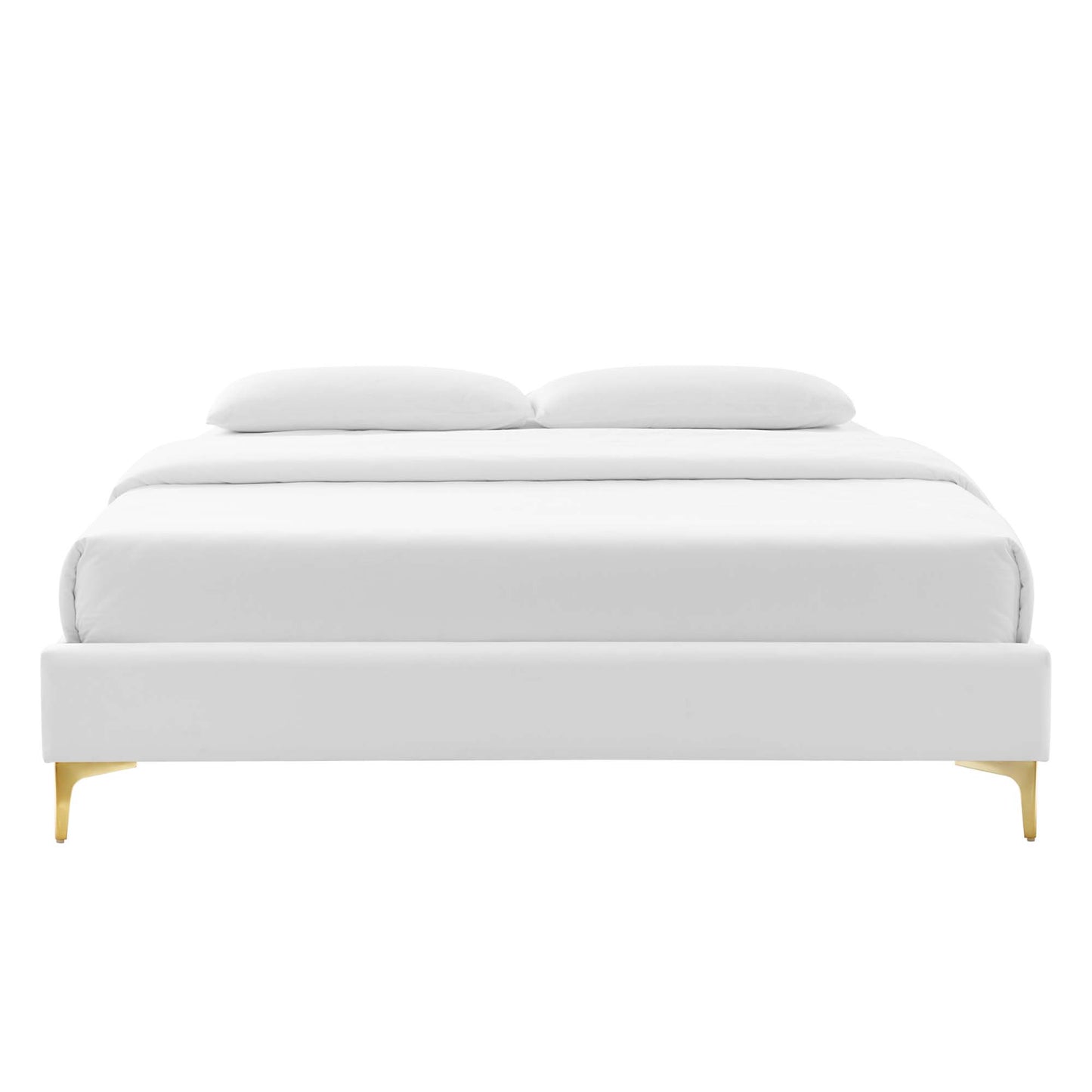 Sutton Performance Velvet Queen Bed Frame