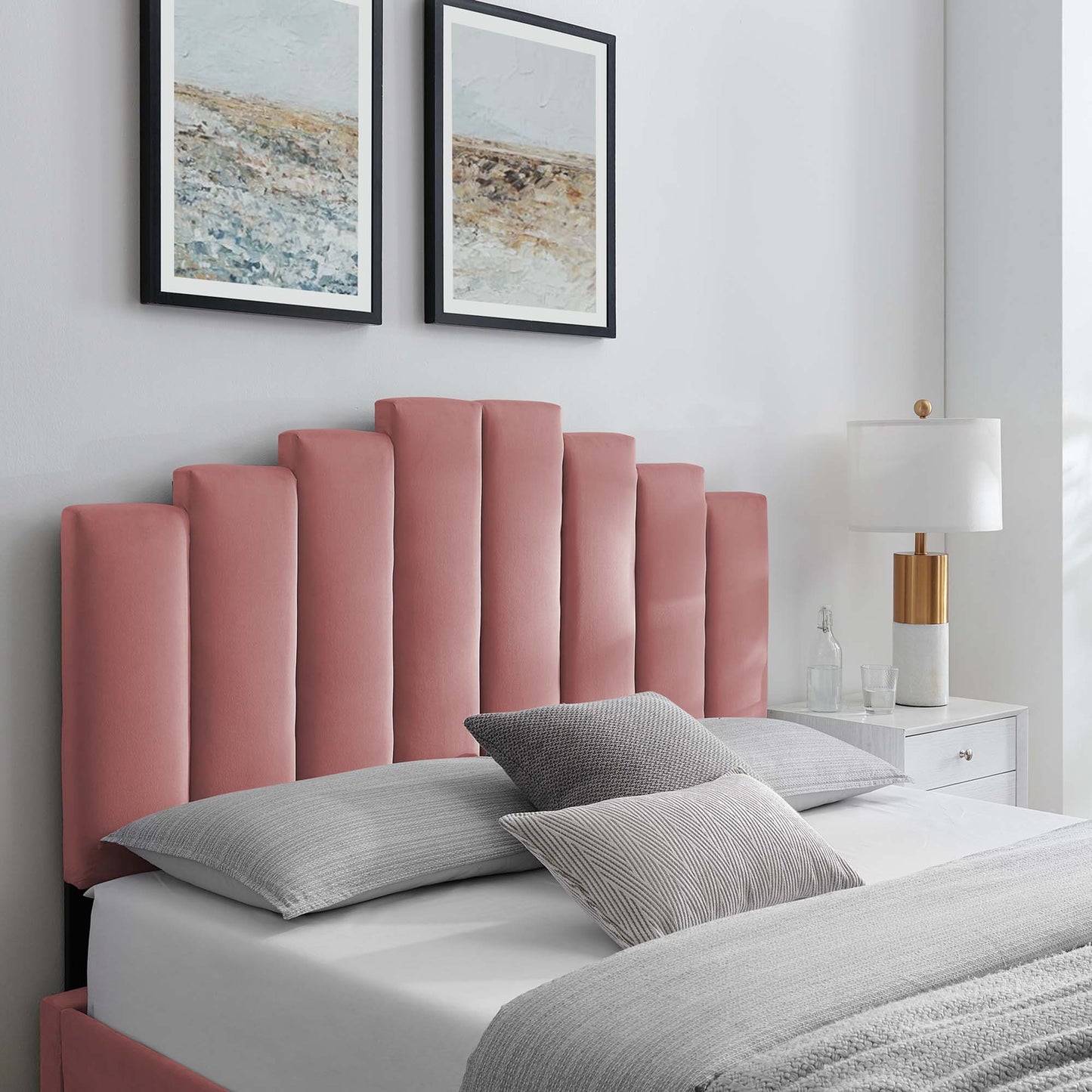 Noelle Performance Velvet Twin Headboard