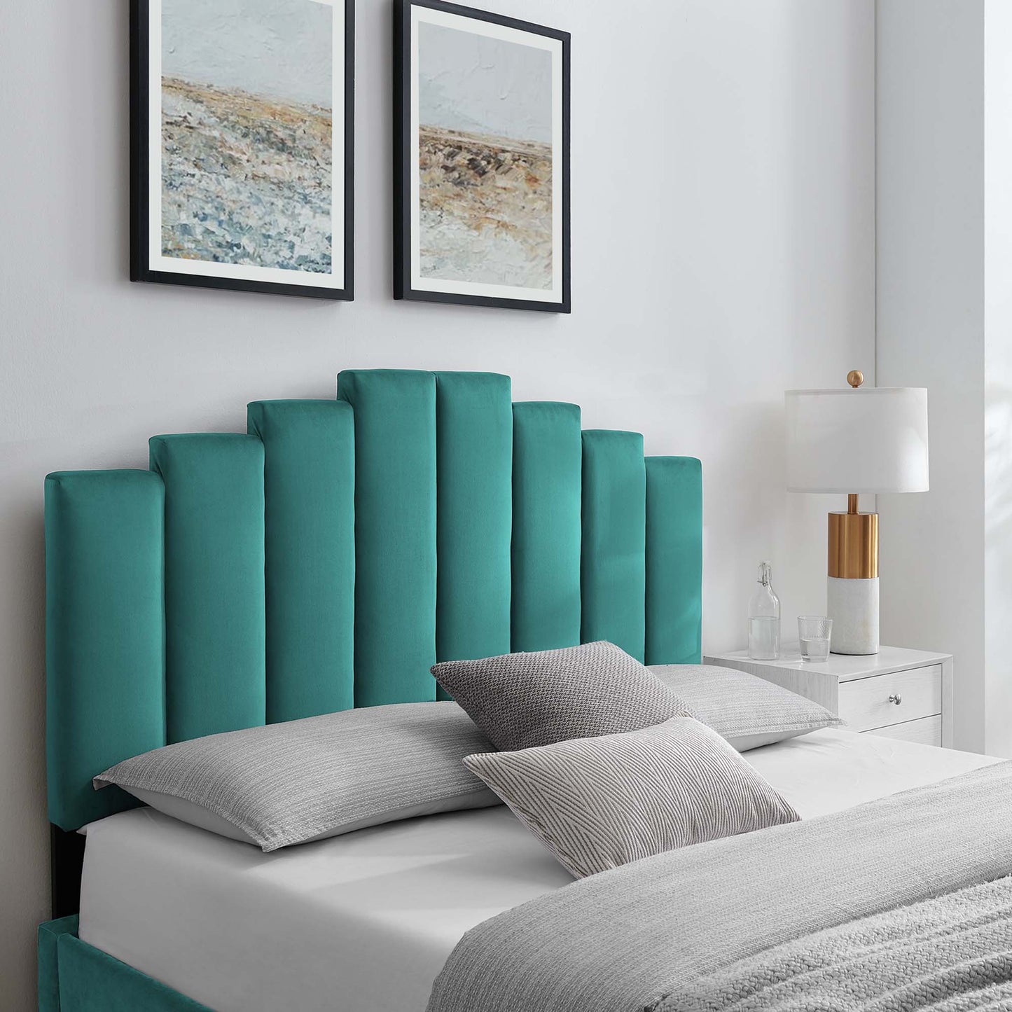 Noelle Performance Velvet Twin Headboard