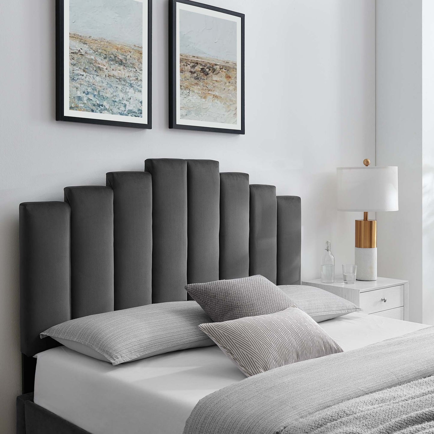 Noelle Performance Velvet Full/Queen Headboard